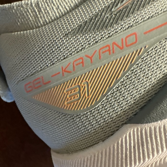 Women’s ASICS Gel-kayano 31 Piedmont Grey/papaya Running Shoes Sneakers 7.5B - Picture 7 of 13